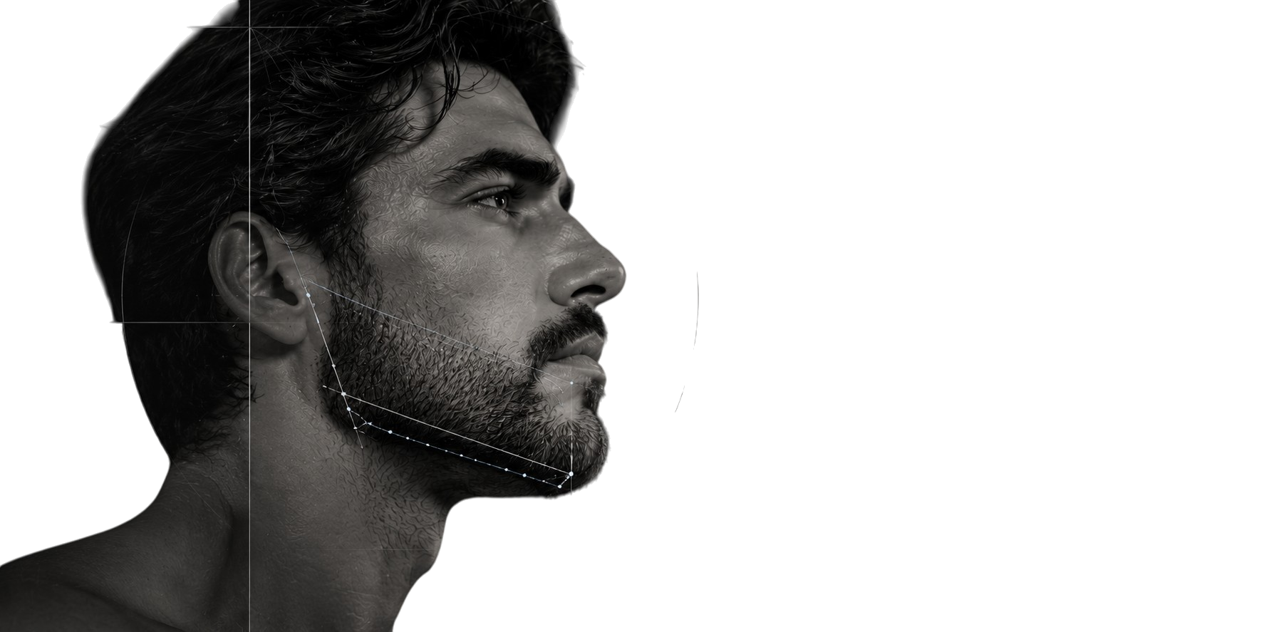 Planificación facial de un diseño de barba según el perfil y las proporciones del rostro